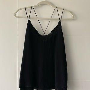 Dressy ornate strappy tank top